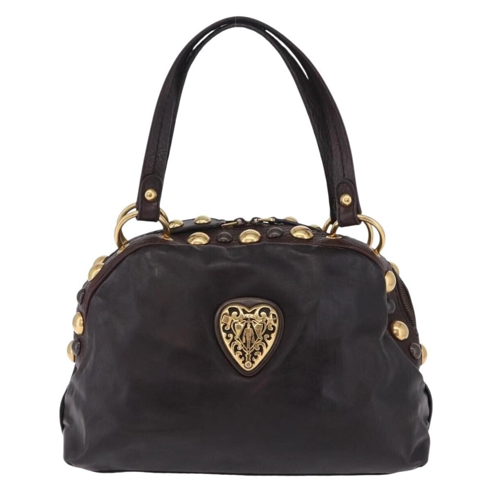 Gucci Babouska Heart Dome Satchel Leather Medium